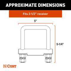 CURT Anti-Rattle Hitch Clamp for 2.5" Receiver 45388