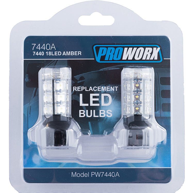 PROWORX 7440 18LED AMBER Pair PW7440A