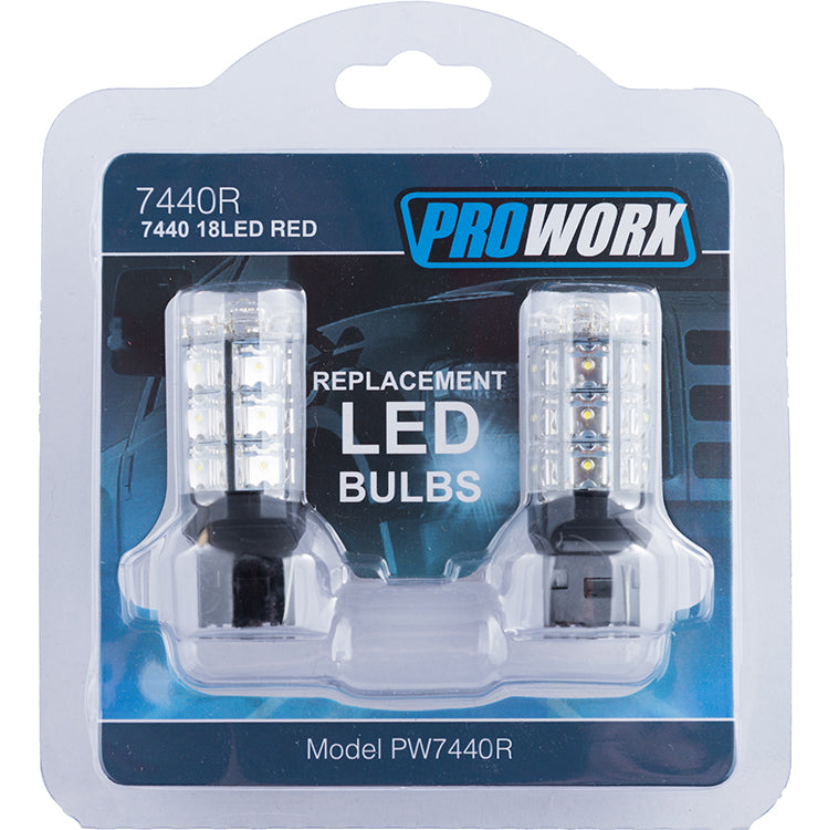 PROWORX 7440 18LED RED Pair PW7440R