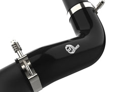 aFe POWER Hot Charge Pipe BladeRunner 3 IN Aluminum Hot Charge Pipe Black Smo 46-20448-B
