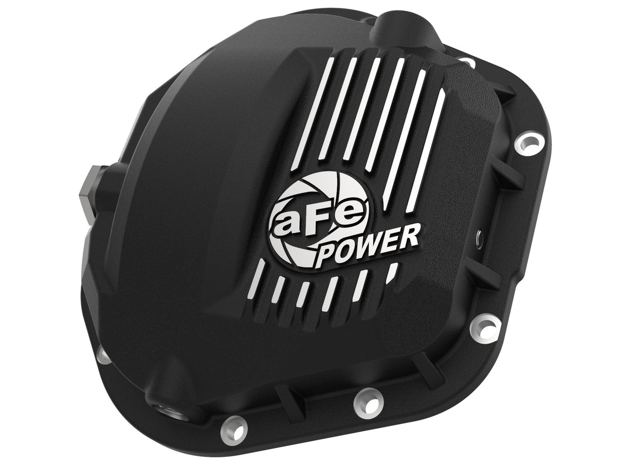 AFE 46-71100B Pro Series Dana 60 Front Differential Cover Black w/ Machined Fins