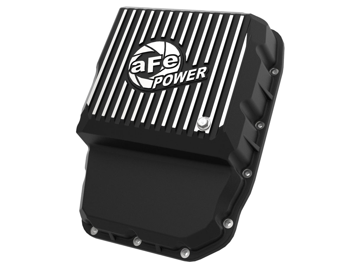 AFE 46-71160B aFe POWER Transmission Pan Black w/ Machined Fins