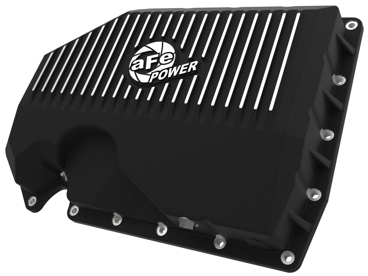 AFE 46-71240B aFe POWER Pro Series Engine Oil Pan Black w/ Machined Fins