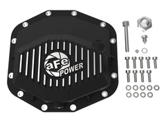 AFE 46-71280B Pro Series Rear Differential Cover Black w/ Machined Fins