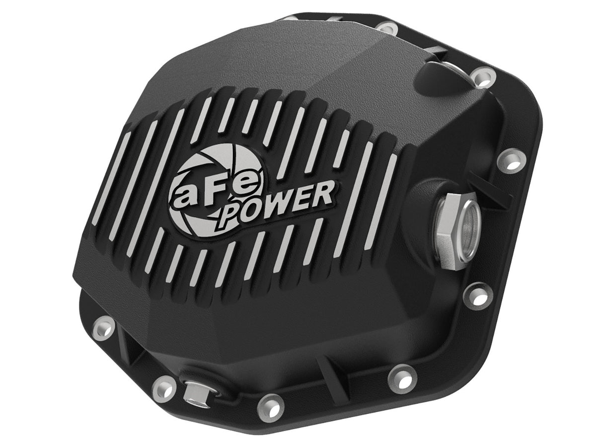 AFE 46-71290B Pro Series Rear Differential Cover Black w/ Machined Fins