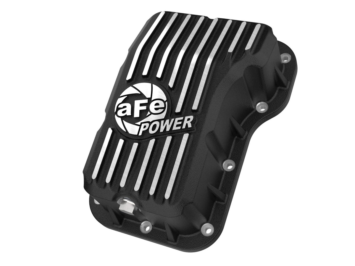 aFe POWER Transmission Pan aFe POWER Pro Series Transmission Pan Black w/ Mac 46-71400B