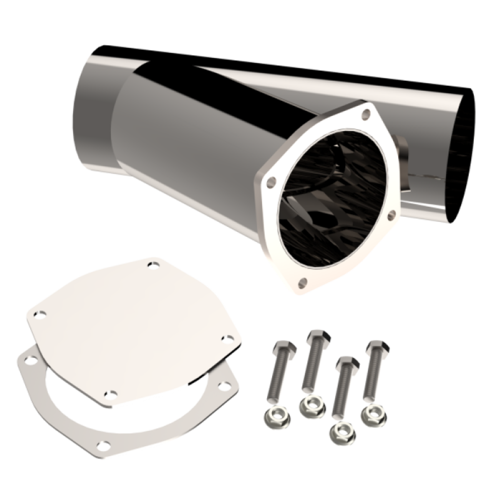Race Ready 5" Aluminized Steel Weld on Exhaust Cutout Y500