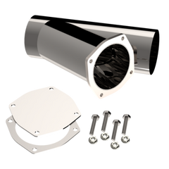 Race Ready 5" Aluminized Steel Weld on Exhaust Cutout Y500