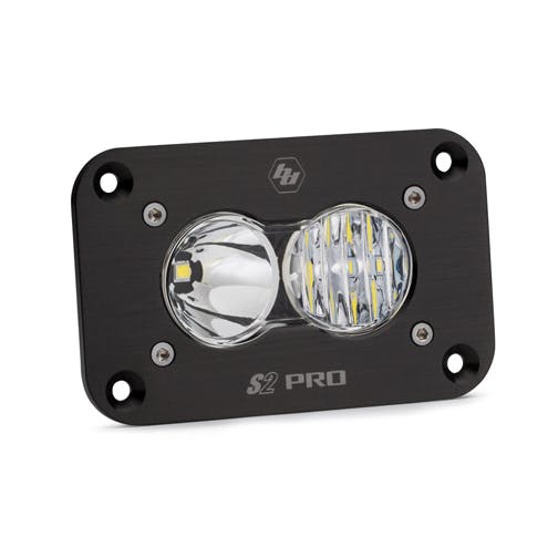 Baja Designs 481003 LED Work Light Flush Mount Clear Lens Driving Combo Pattern S2 Pro