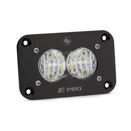 Baja Designs 481005 LED Work Light Flush Mount Clear Lens Wide Cornering Pattern S2 Pro