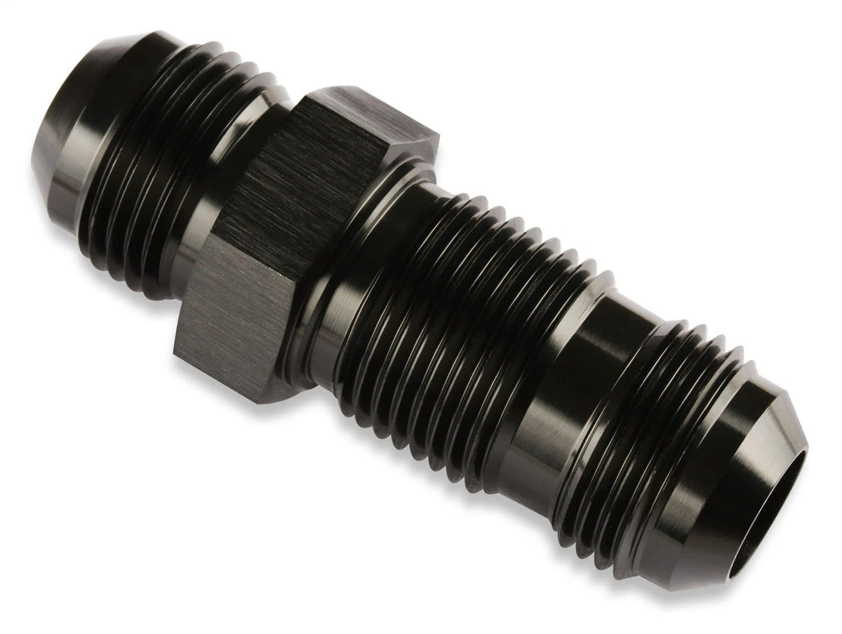 Mr. Gasket 483206-BL BULKHEAD STR -6 BLACK
