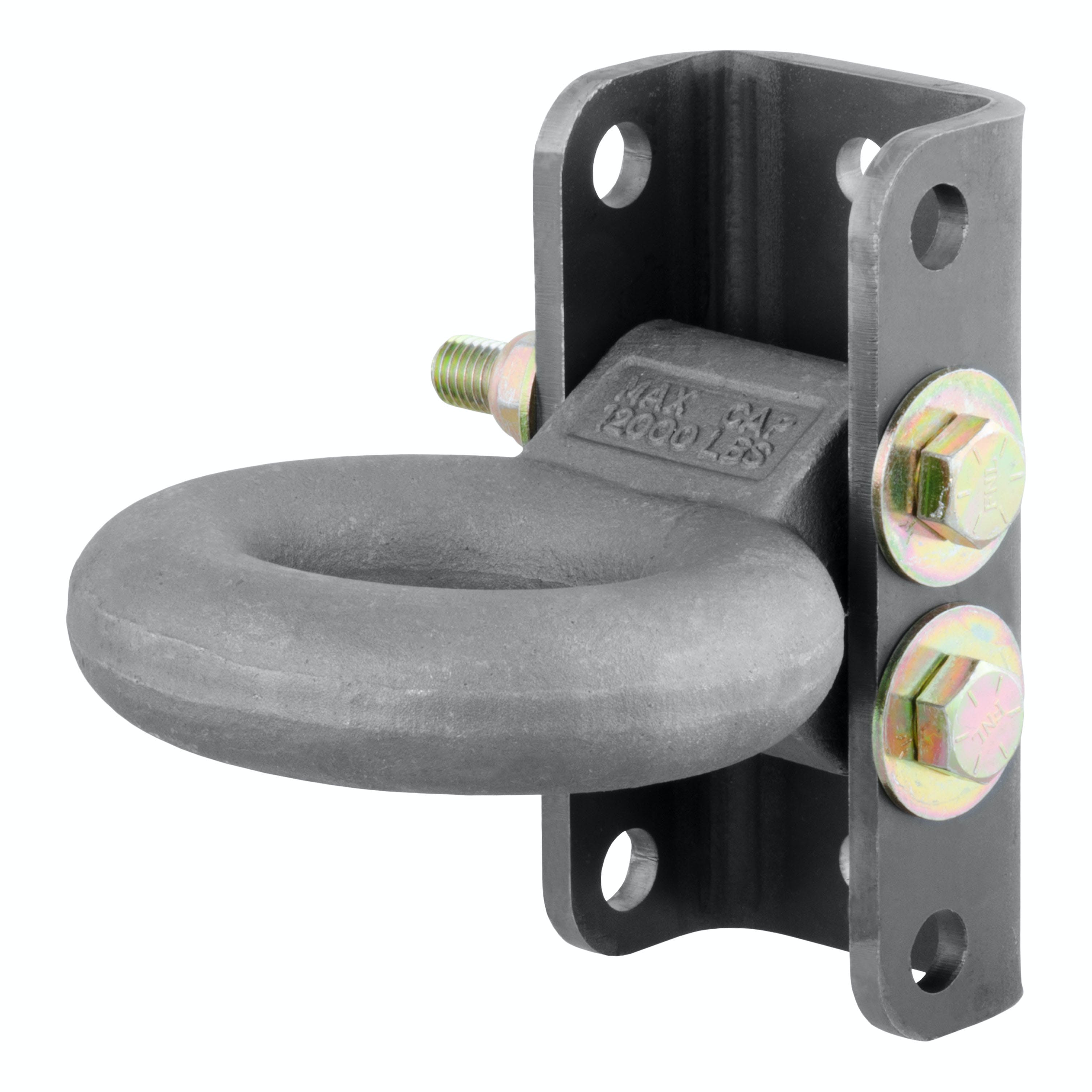 CURT 48630 Adjustable Lunette Ring (12,000 lbs., 3 Eye, 7-1/2 Channel Height, Packaged)