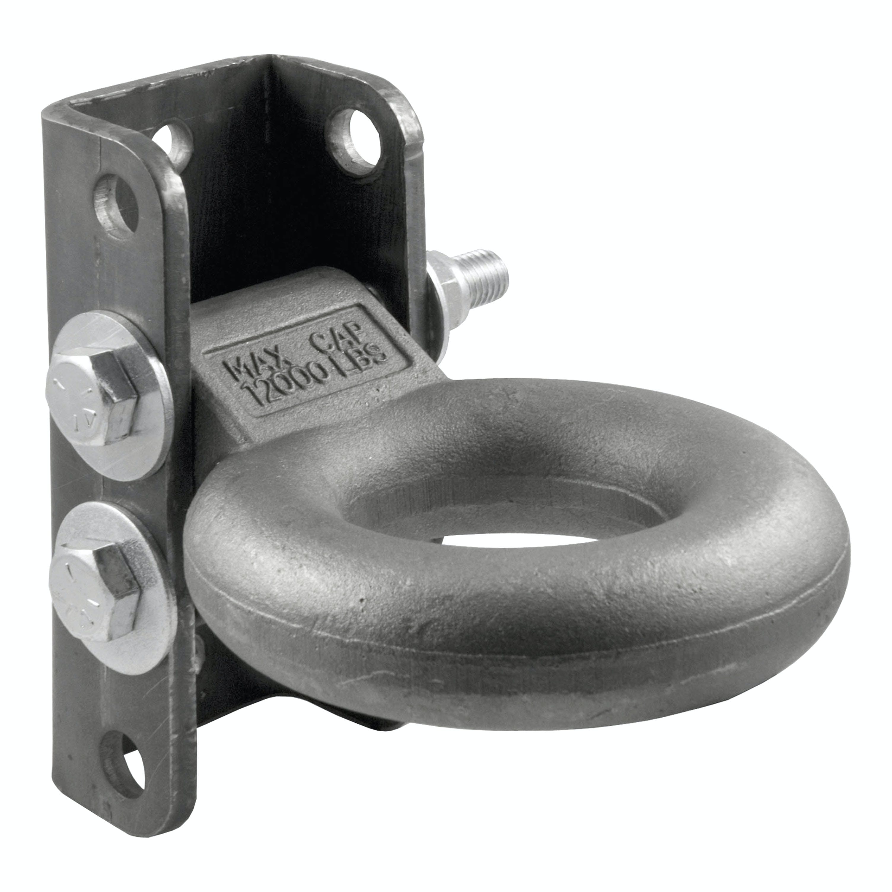 CURT 48630 Adjustable Lunette Ring (12,000 lbs., 3 Eye, 7-1/2 Channel Height, Packaged)