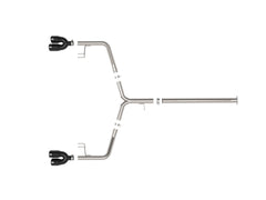 aFe POWER Axle-Back Exhaust Takeda 3 IN to 2-1/2 IN 304 Stainless Steel Axle- 49-37043-B