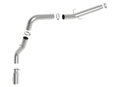 AFE 49-42075-P Large Bore-HD 5 IN 409 Stainless Steel DPF-Back Exhaust System w/Polished Tip