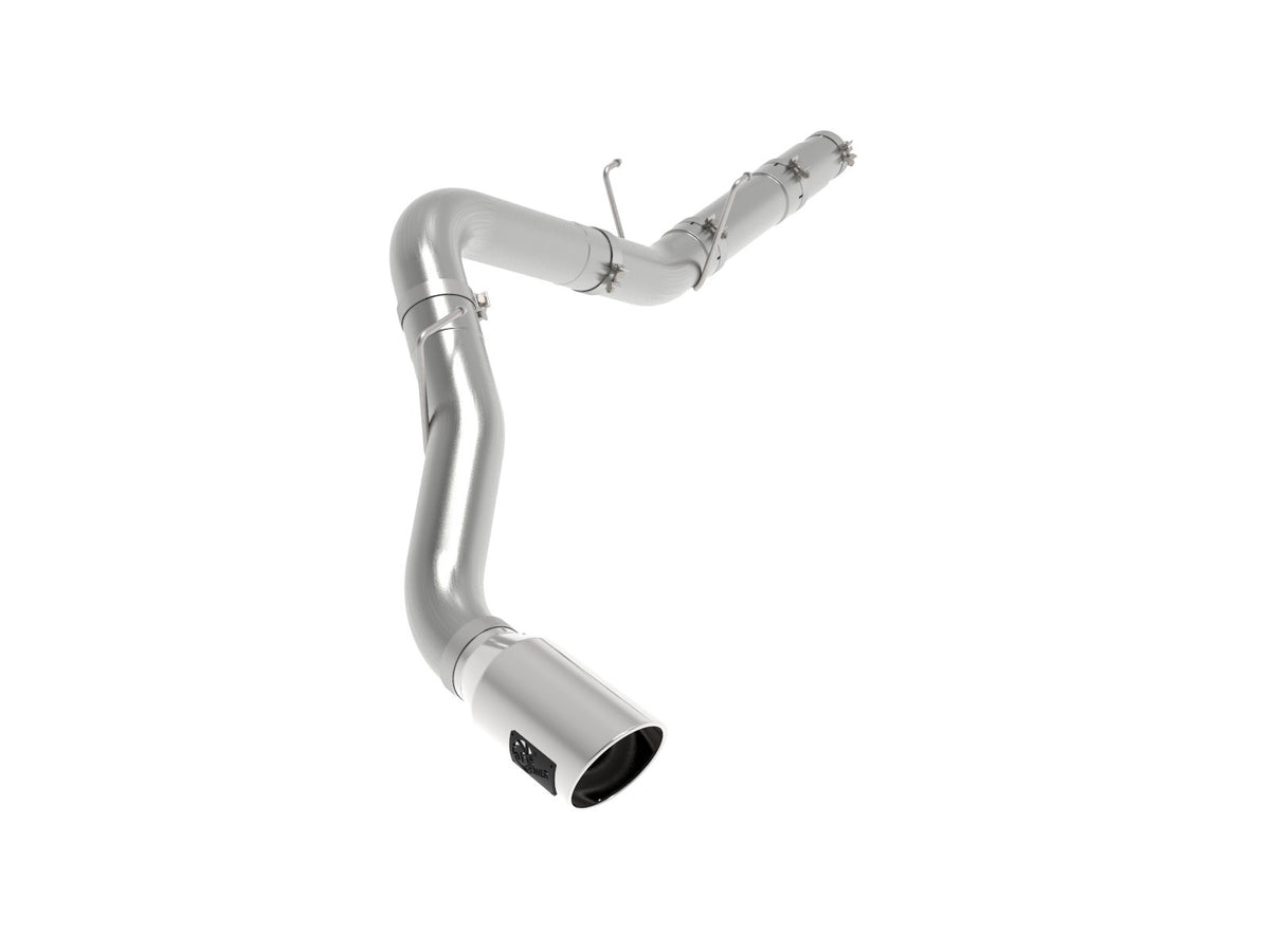 AFE 49-42078-P Large Bore-HD 5 IN 409 Stainless Steel DPF-Back Exhaust System w/Polished Tip
