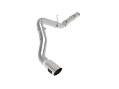 AFE 49-42078-P Large Bore-HD 5 IN 409 Stainless Steel DPF-Back Exhaust System w/Polished Tip