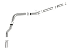 AFE 49-42078-P Large Bore-HD 5 IN 409 Stainless Steel DPF-Back Exhaust System w/Polished Tip