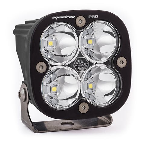 Baja Designs 490001 LED Light Pod Black Clear Lens Spot Pattern Squadron Pro