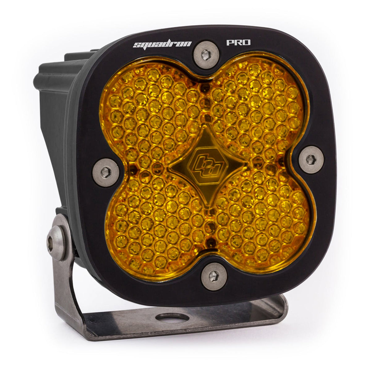 Baja Designs 490016 LED Light Pod Black Amber Lens Work/Scene Pattern Squadron Pro