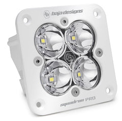 Baja Designs 491001WT Flush Mount LED Light Pod White Clear Lens Spot Pattern Squadron Pro