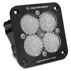 Baja Designs 491006 Flush Mount LED Light Pod Black Clear Lens Work/Scene Pattern Squadron Pro
