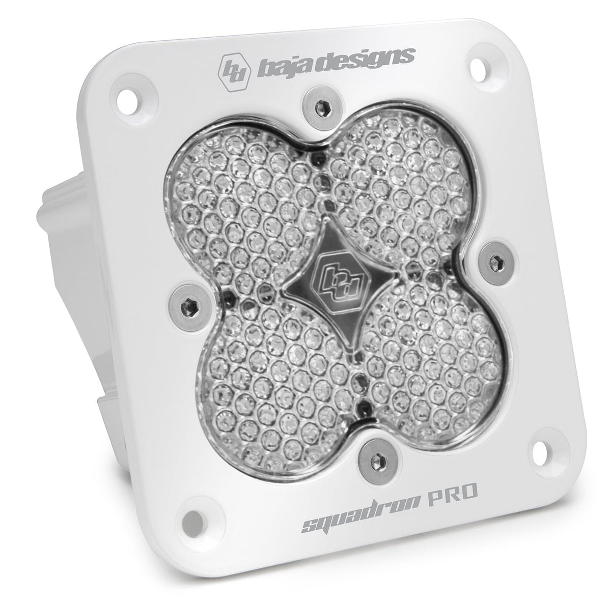 Baja Designs 491006WT Flush Mount LED Light Pod White Clear Lens Work/Scene Pattern Squadron Pro