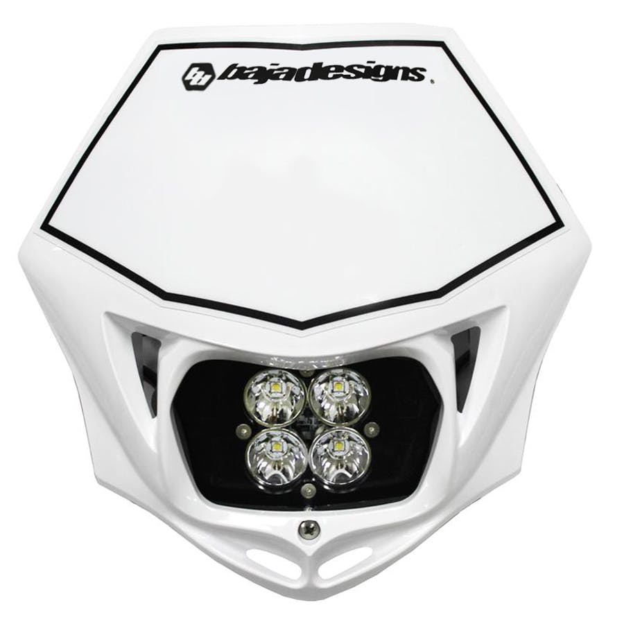 Baja Designs 497001WT Motorcycle Headlight LED Race Light White Squadron Pro
