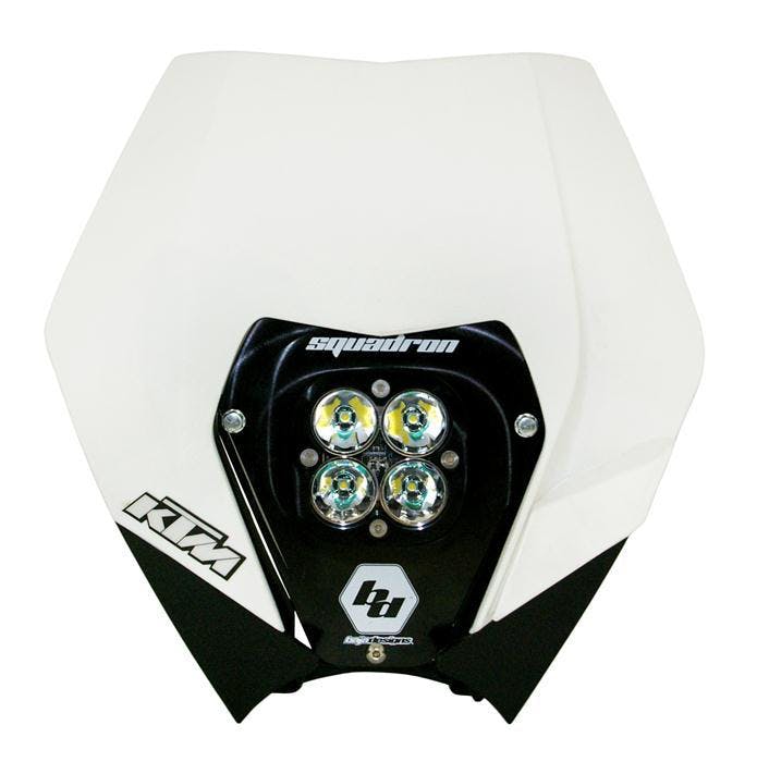 Baja Designs 497061 KTM 08-13 Complete LED Kit W/ Head Shell White Squadron Pro