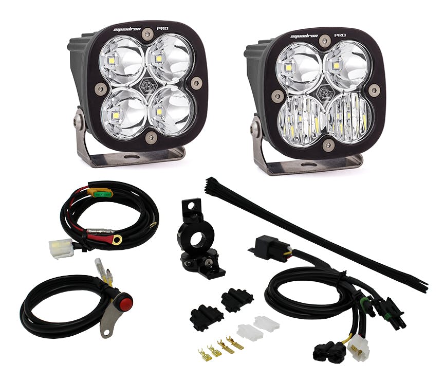 Baja Designs 497084 Adventure Bike 1 Inch Squadron Kit Pro
