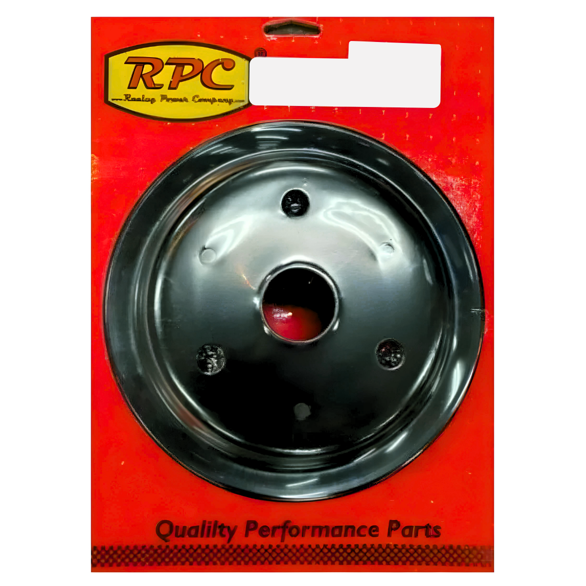 Racing Power Company R9607BK Pulley crank 2-groove sb chevy lwp - black