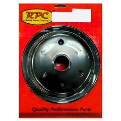 Racing Power Company R9607BK Pulley crank 2-groove sb chevy lwp - black