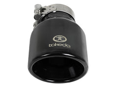 AFE 49T25404-B061 Takeda 304 Stainless Steel Clamp-on Exhaust Tip Black