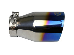 AFE 49T25404-L071 MACH Force-Xp 304 Stainless Steel Clamp-on Exhaust Tip Blue Flame