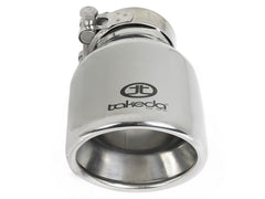 AFE 49T25404-P061 Takeda 304 Stainless Steel Clamp-on Exhaust Tip Polished