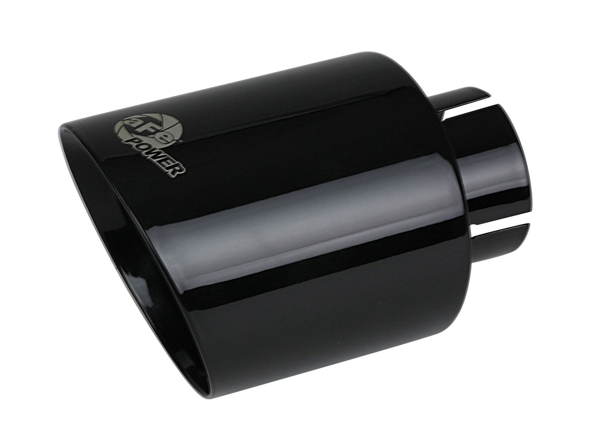 AFE 49T25454-B071 MACH Force-Xp 409 Stainless Steel Clamp-on Exhaust Tip Black