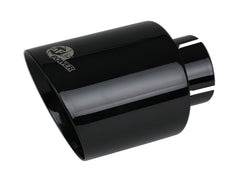AFE 49T25454-B071 MACH Force-Xp 409 Stainless Steel Clamp-on Exhaust Tip Black
