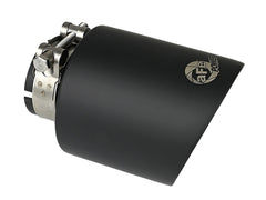 AFE 49T25454-B072 MACH Force-Xp 304 Stainless Steel Clamp-on Exhaust Tip Black Velvet