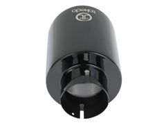 AFE 49T25454-B07 Takeda 409 Stainless Steel Clamp-on Exhaust Tip Black