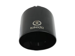 AFE 49T25454-B07 Takeda 409 Stainless Steel Clamp-on Exhaust Tip Black