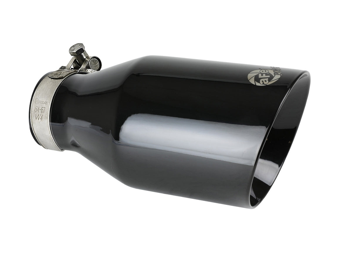 AFE 49T25454-B091 MACH Force-Xp 409 Stainless Steel Clamp-on Exhaust Tip Black