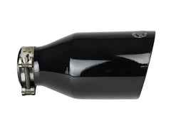 AFE 49T25454-B091 MACH Force-Xp 409 Stainless Steel Clamp-on Exhaust Tip Black