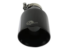 AFE 49T25454-B091 MACH Force-Xp 409 Stainless Steel Clamp-on Exhaust Tip Black