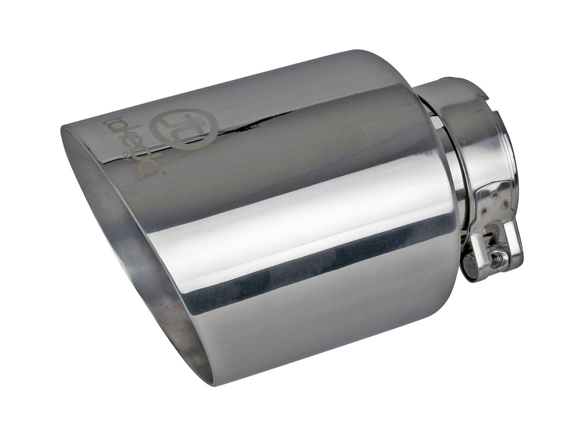AFE 49T25454-P07 Takeda 304 Stainless Steel Clamp-on Exhaust Tip Polished