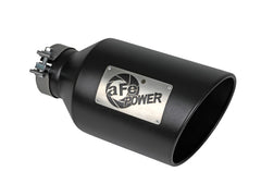 AFE 49T40801-B15 MACH Force-Xp 409 Stainless Steel Clamp-on Exhaust Tip Black