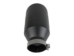 AFE 49T50801-B15 MACH Force-Xp 409 Stainless Steel Clamp-on Exhaust Tip Black