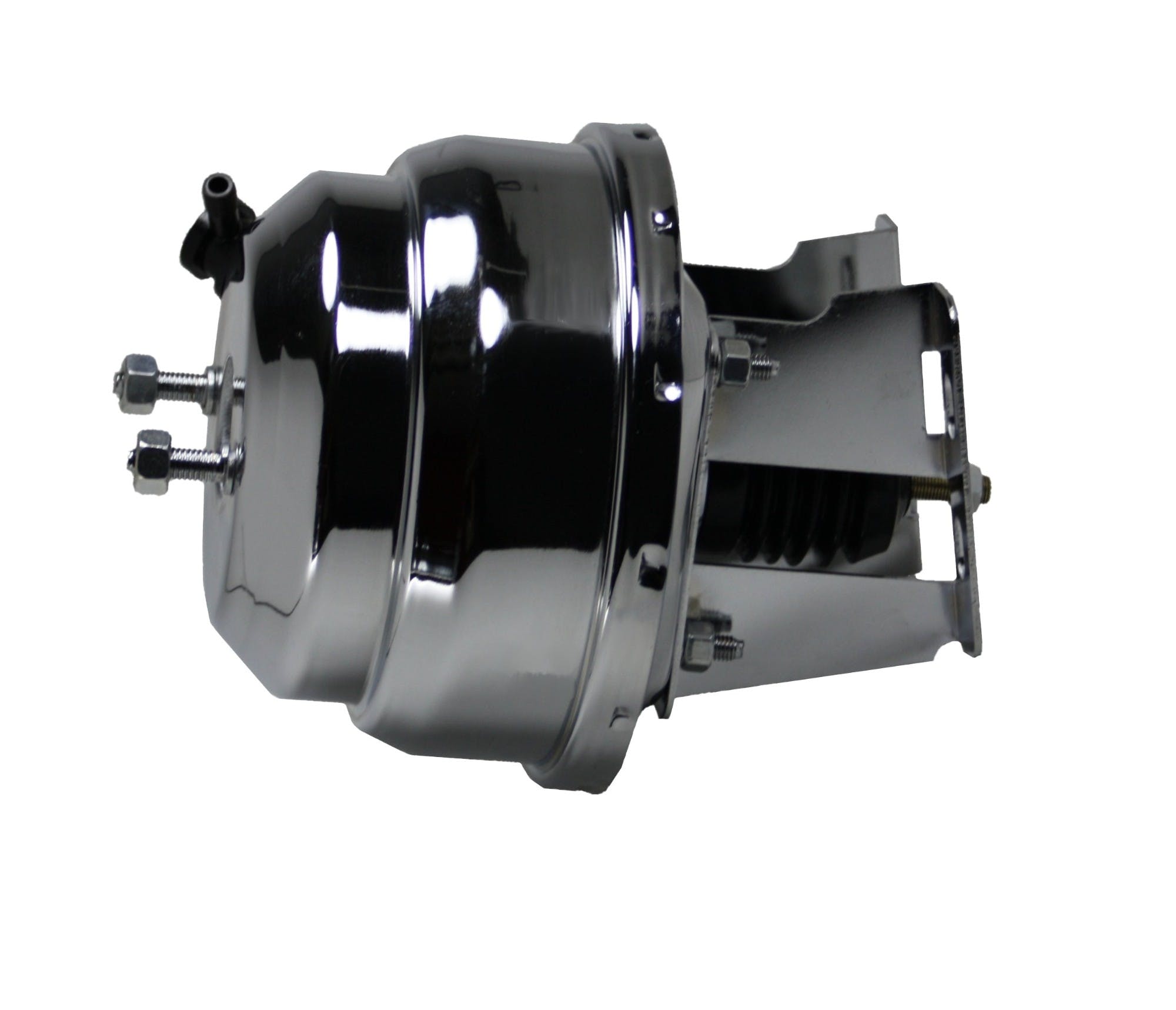 LEED Brakes 4N6B2 8 in Dual Power Booster ,1-1/8in Bore, side valve disc/drum (Chrome)