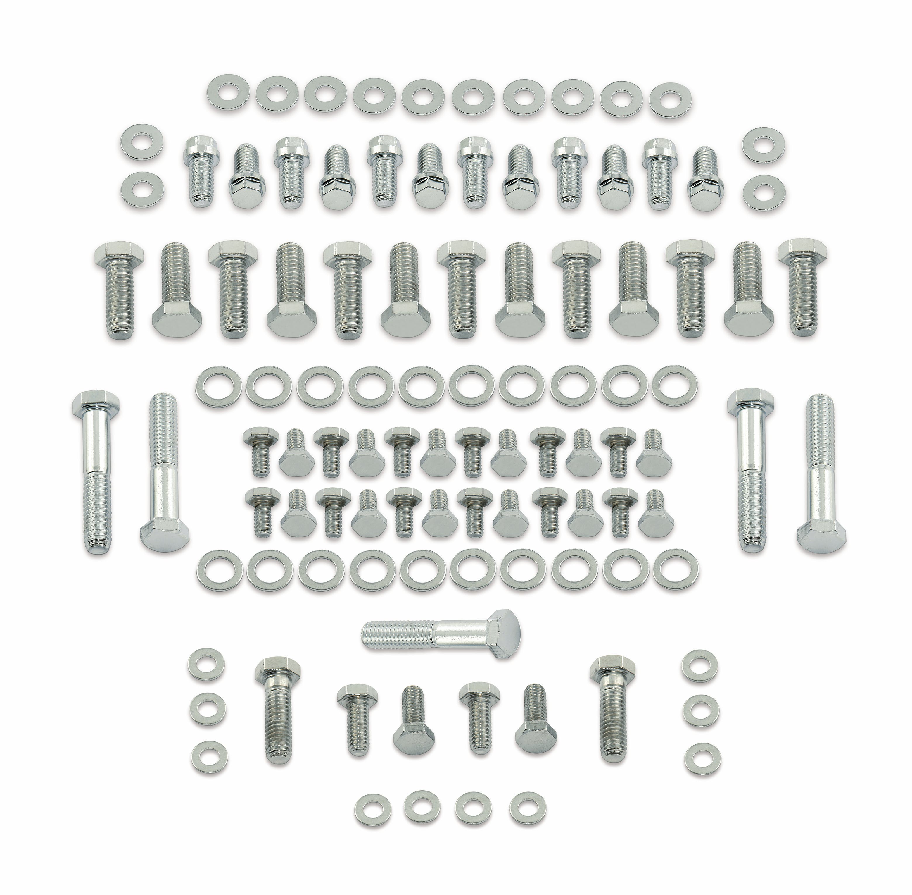 Mr. Gasket 5001 CHROME DLX HDW KIT SB CHEV