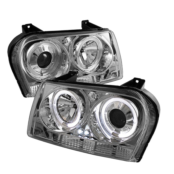 Spyder Auto 5008046 (Spyder) Chrysler 300 09-10 Projector Headlights-LED Halo-LED ( Replaceable LEDs