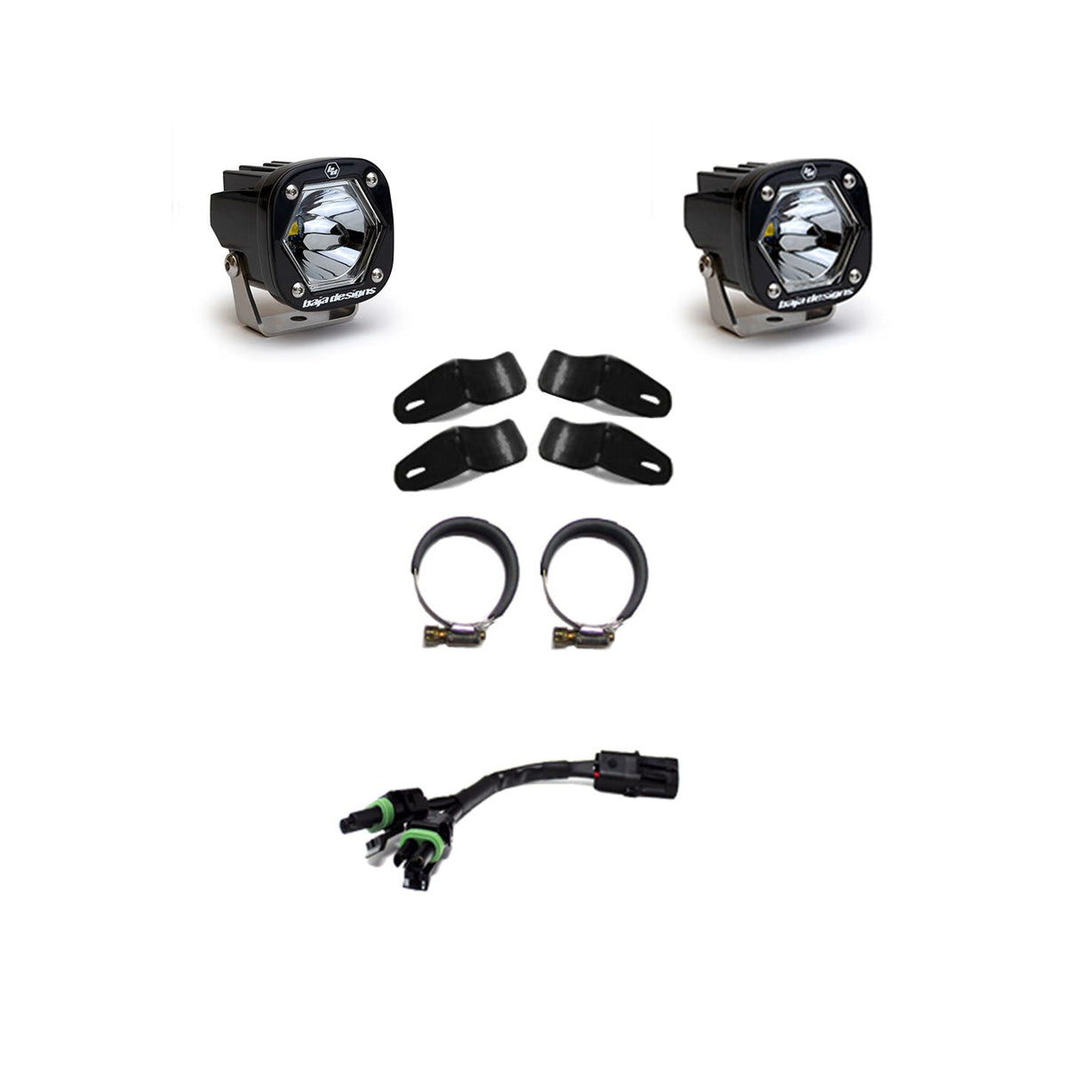 Baja Designs 507086 S1 Universal Moto Kit Spot w/EFI